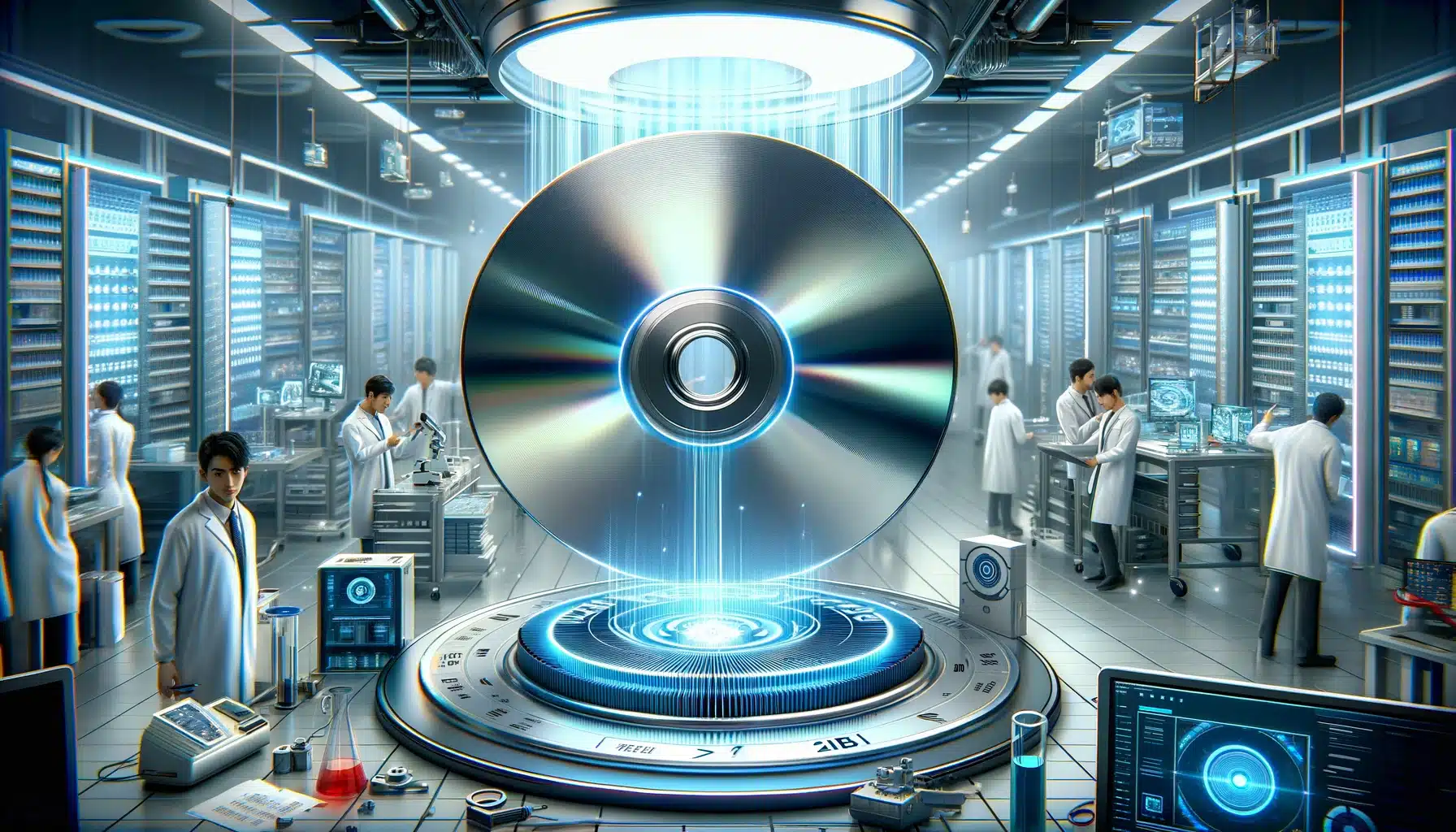 DVD com capacidade de armazenar 200 TB de dados