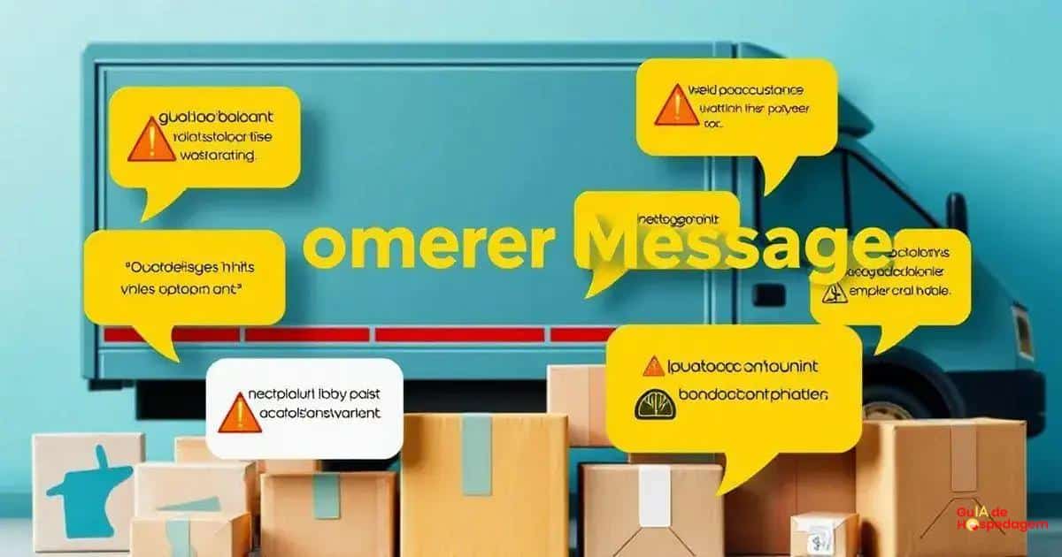 Mensagens para Problemas de Entrega